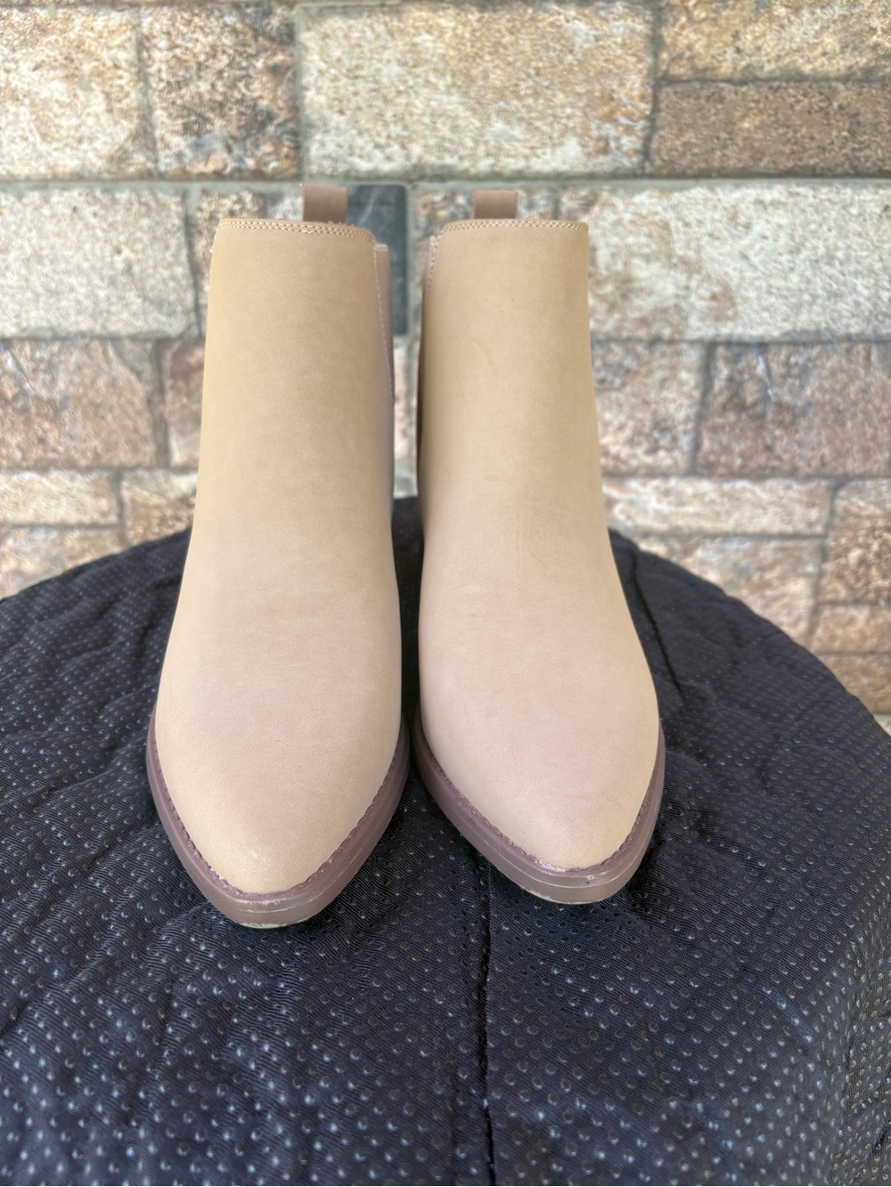 Serra Women's Tan Ankle Boots - Classic Slip-On Chelsea Style